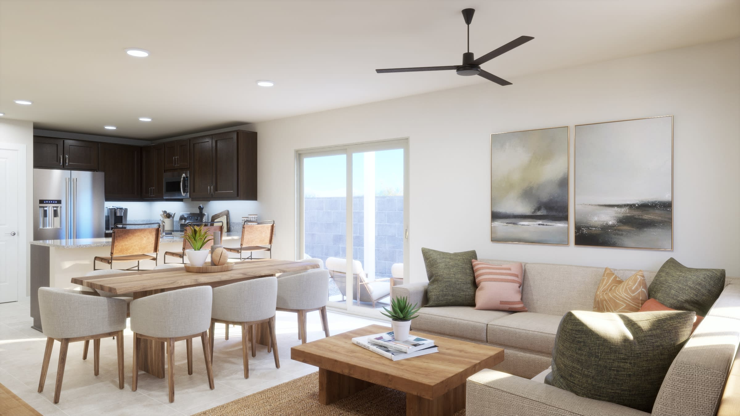 Great Room Virtual Rendering | Apex Floorplan | Wildera – Crest Series | New Homes in San Tan Valley, AZ by Landsea Homes