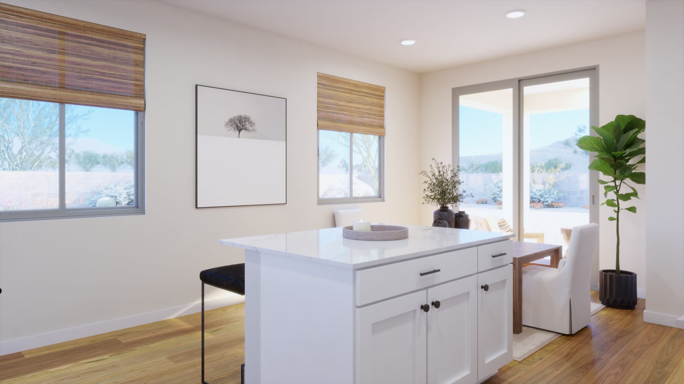 Kitchen Virtual Rendering | Daybreak Floorplan | Elara at Moonlight | New Homes in Maricopa, AZ by Landsea Homes