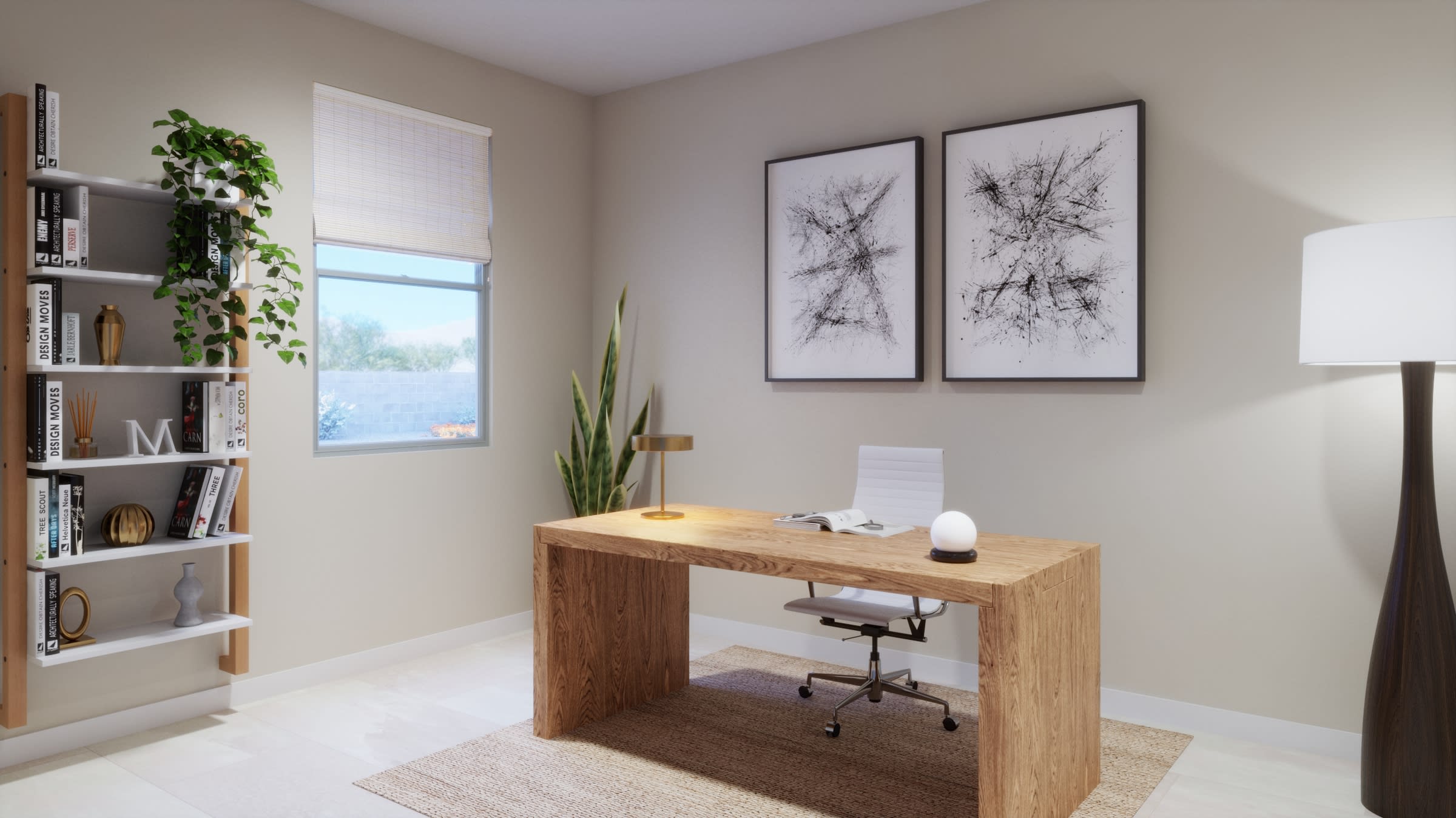 Study Virtual Rendering | Firelight Floorplan | Elara at Moonlight | New Homes in Maricopa, AZ by Landsea Homes