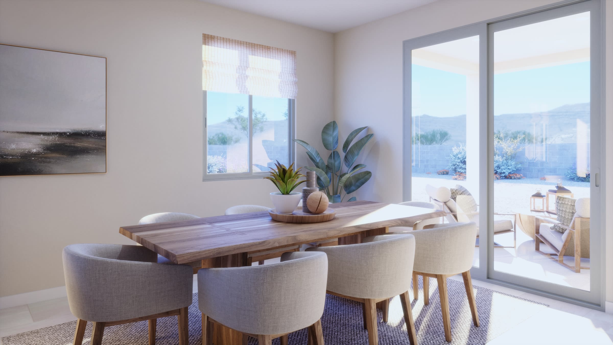 Dining Room Virtual Rendering | Firelight Floorplan | Elara at Moonlight | New Homes in Maricopa, AZ by Landsea Homes