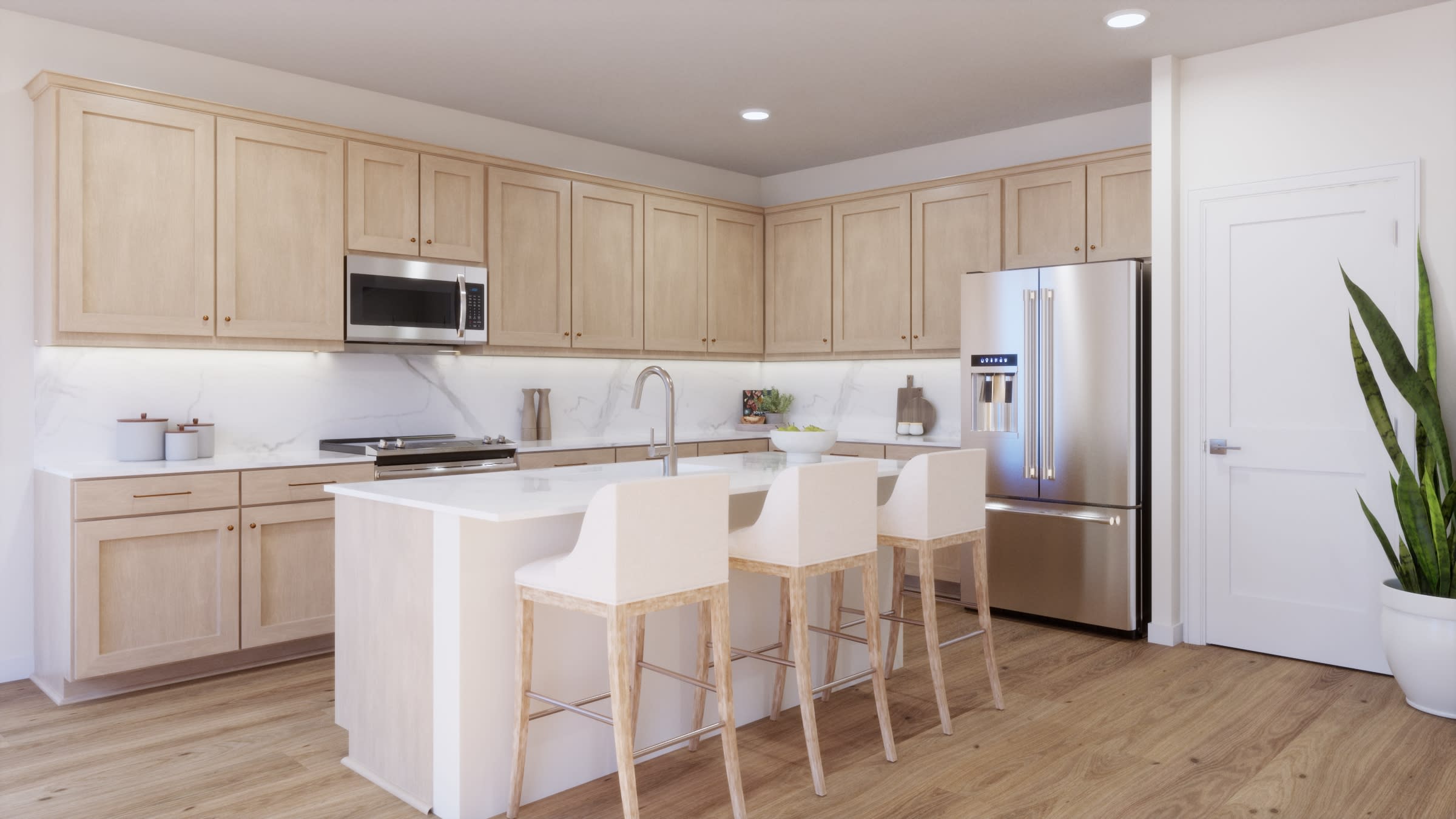 Kitchen Virtual Rendering | Twilight Floorplan | Elara at Moonlight | New Homes in Maricopa, AZ by Landsea Homes