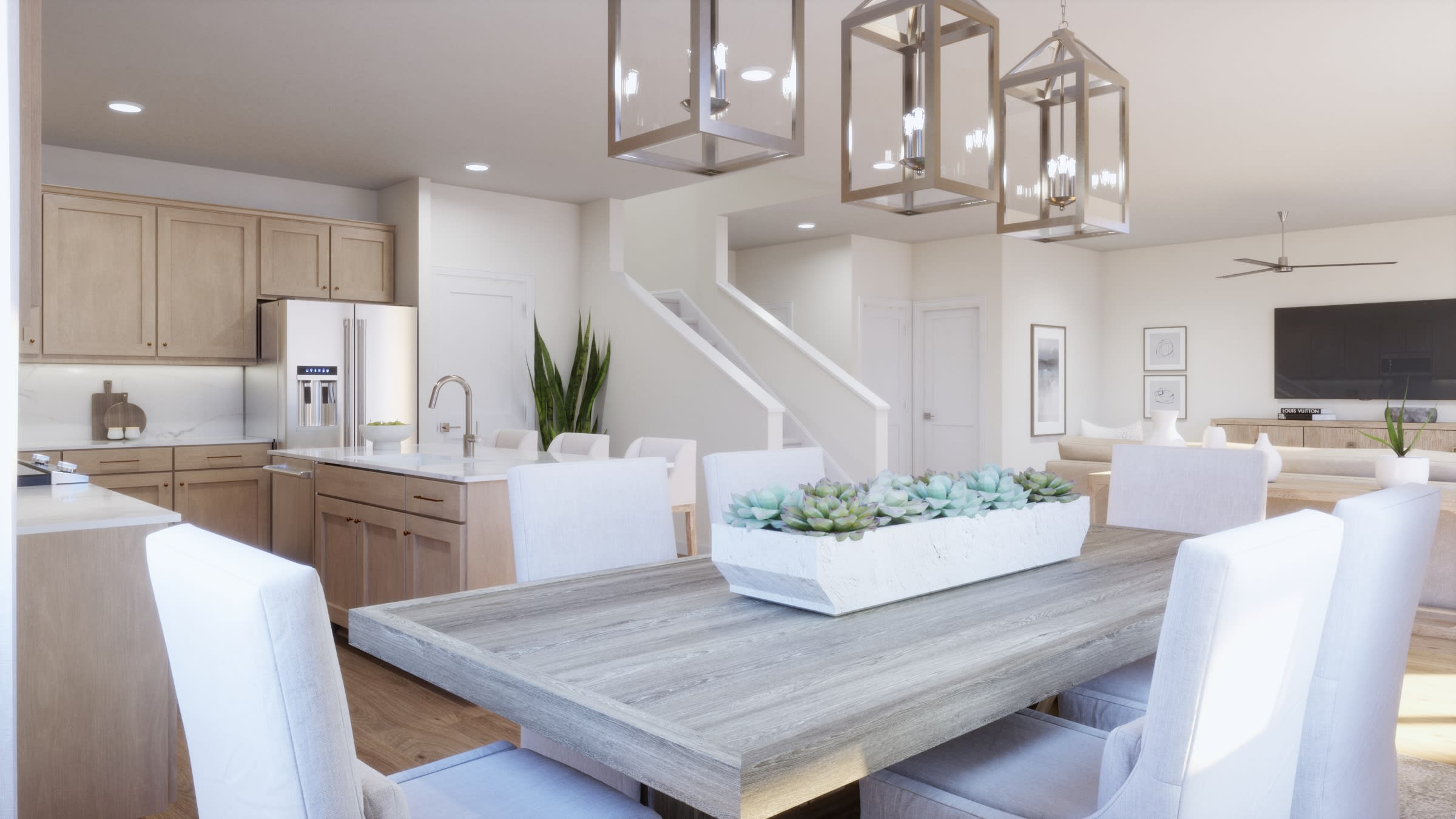 Dining Room Virtual Rendering | Twilight Floorplan | Elara at Moonlight | New Homes in Maricopa, AZ by Landsea Homes