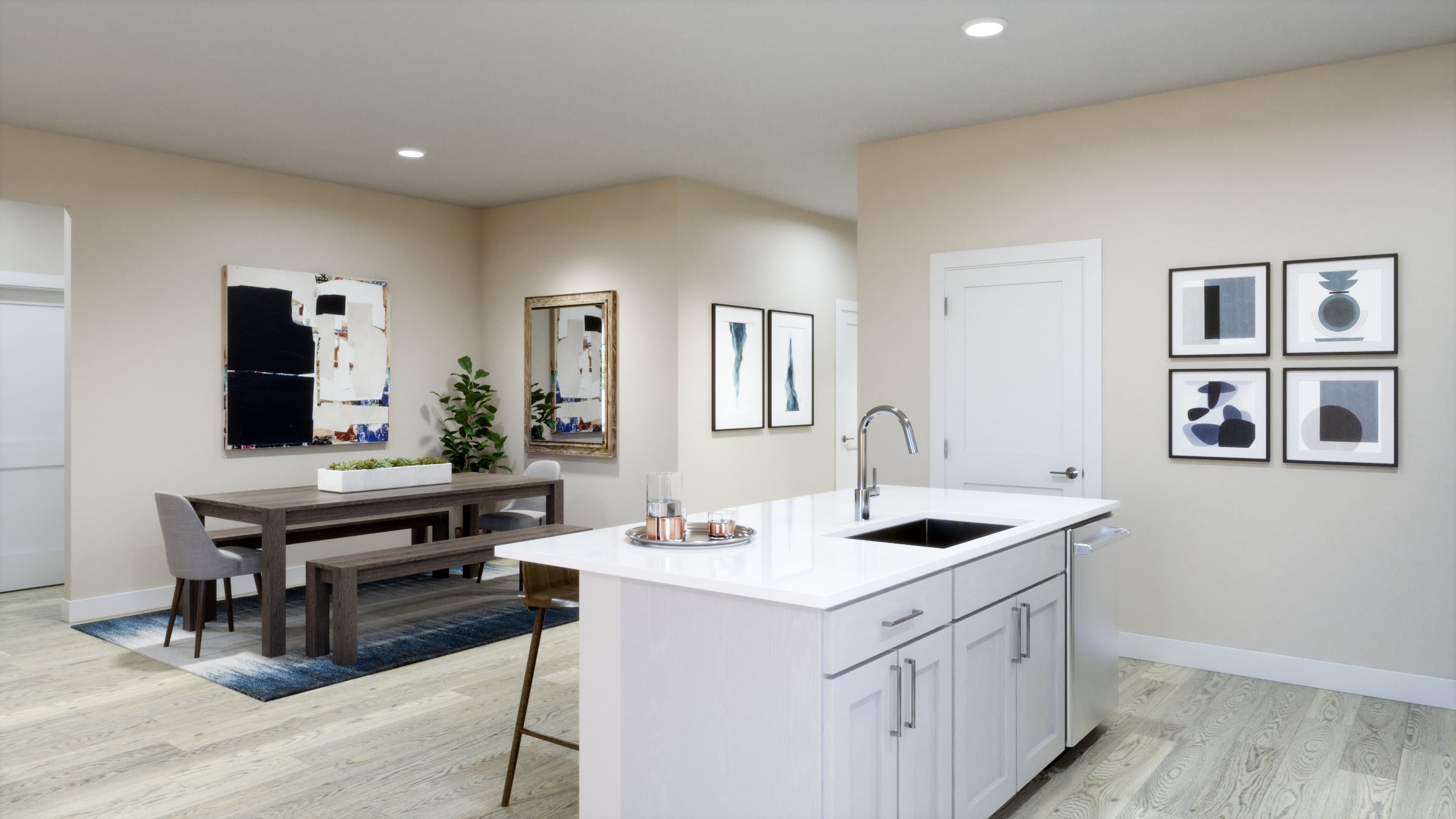 Kitchen and Dining | Luna | Hodges Reserve | New Homes In Howey-in-the-Hills, FL by Landsea Homes