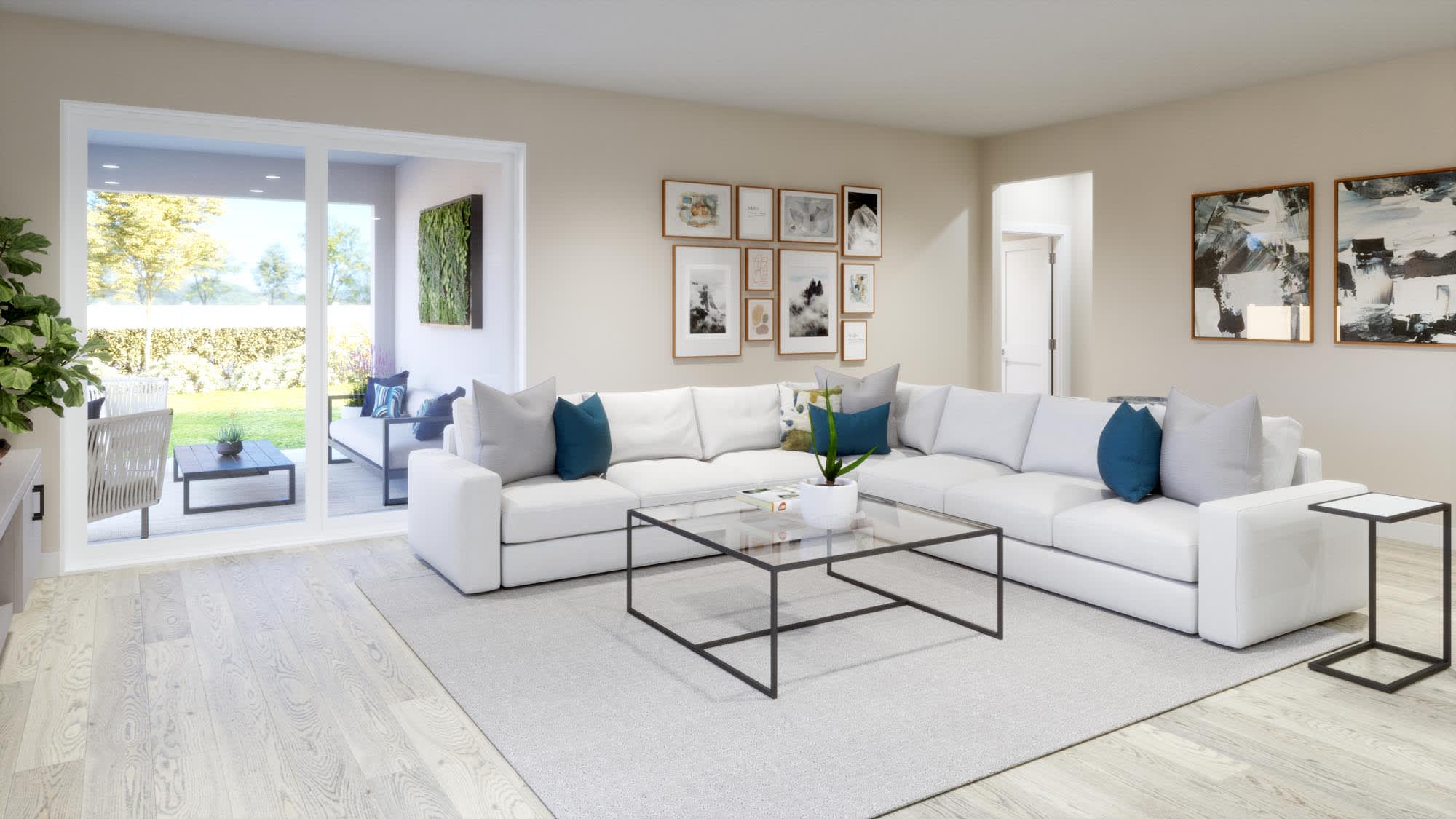 Family Room | Luna | Hodges Reserve | New Homes In Howey-in-the-Hills, FL by Landsea Homes