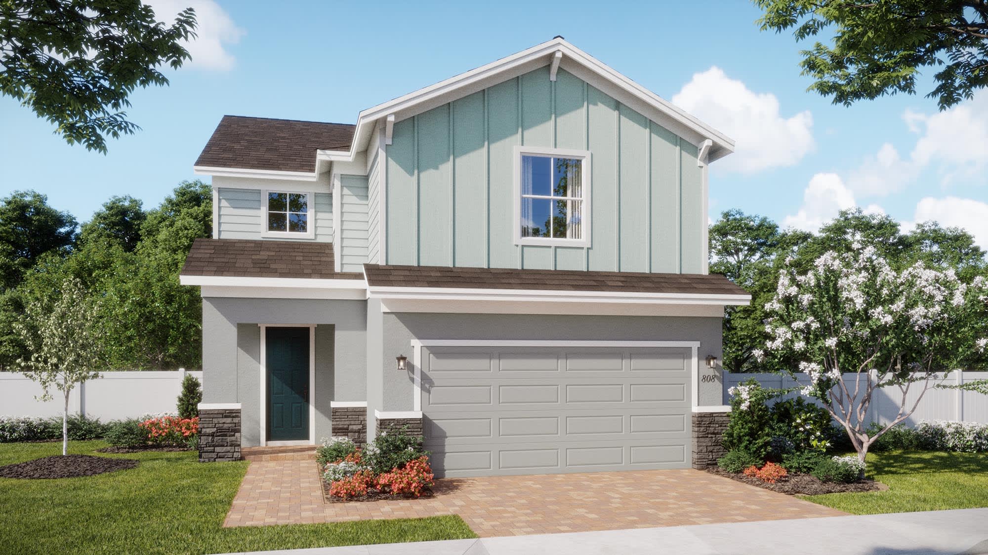 Florida Vernacular Elevation | Sebastian | Beresford Woods | New Homes in Deland, FL by Landsea Homes