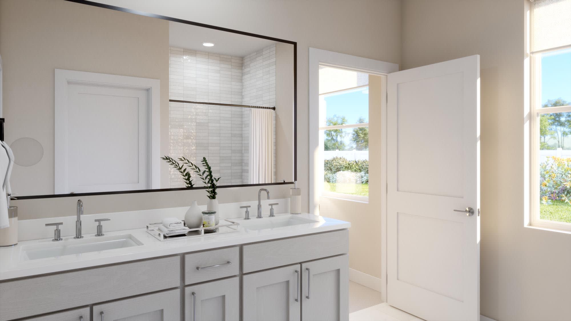 Primary Bathroom | Luna | Hodges Reserve | New Homes In Howey-in-the-Hills, FL by Landsea Homes