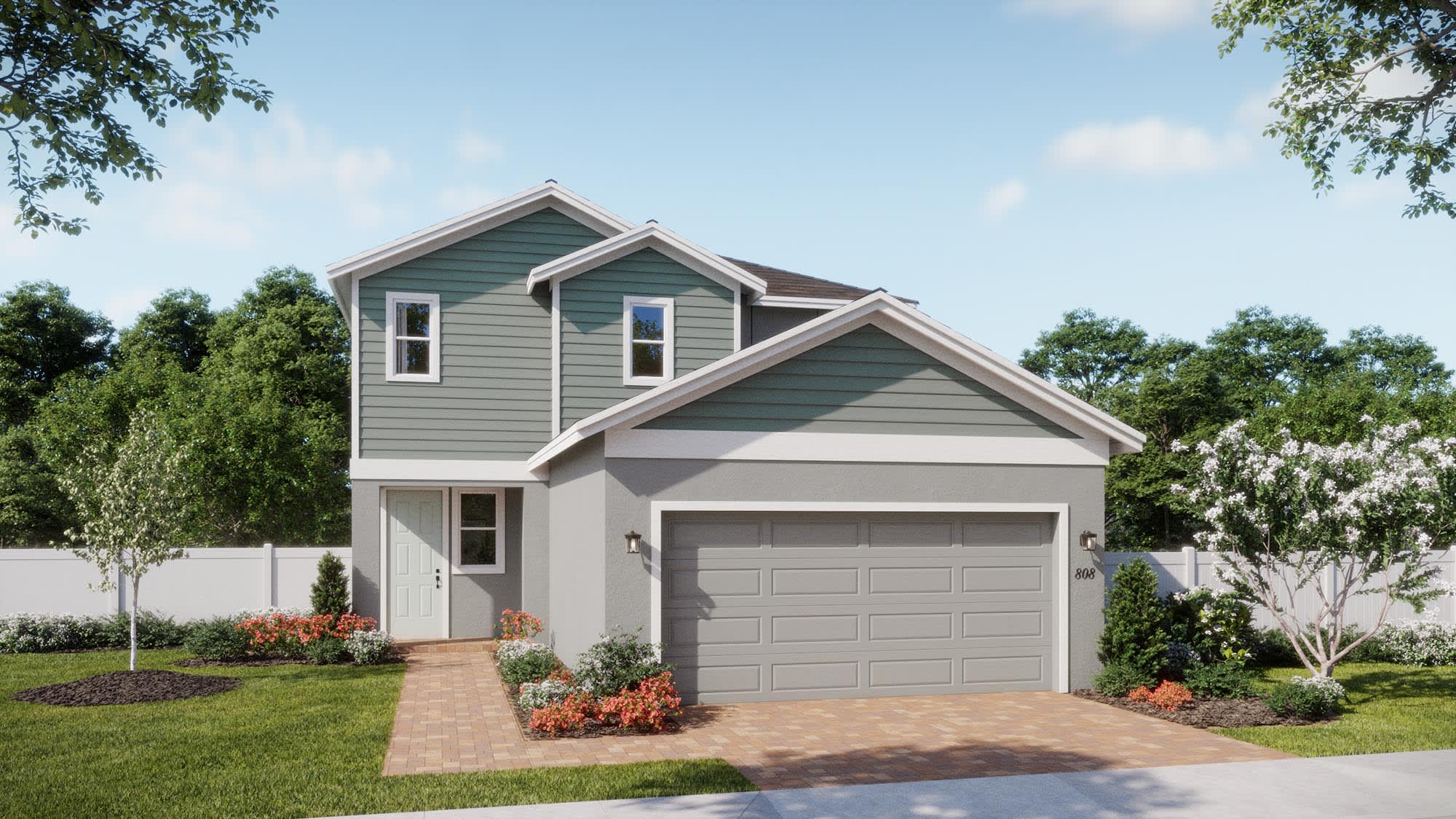 Transitional Elevation | Destin | Beresford Woods | New Homes in Deland, FL by Landsea Homes