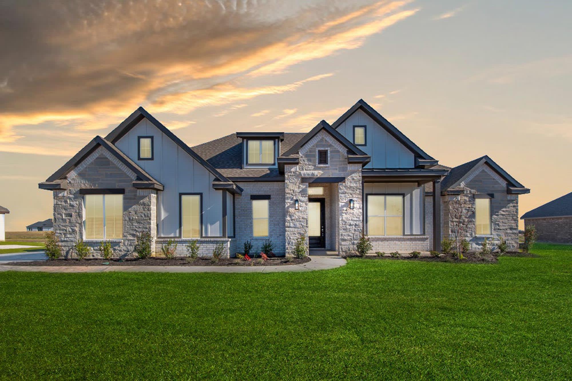 Elevation C with Stone | Concept 2623 at Paloma Ranch in New Fairview, TX by Landsea Homes