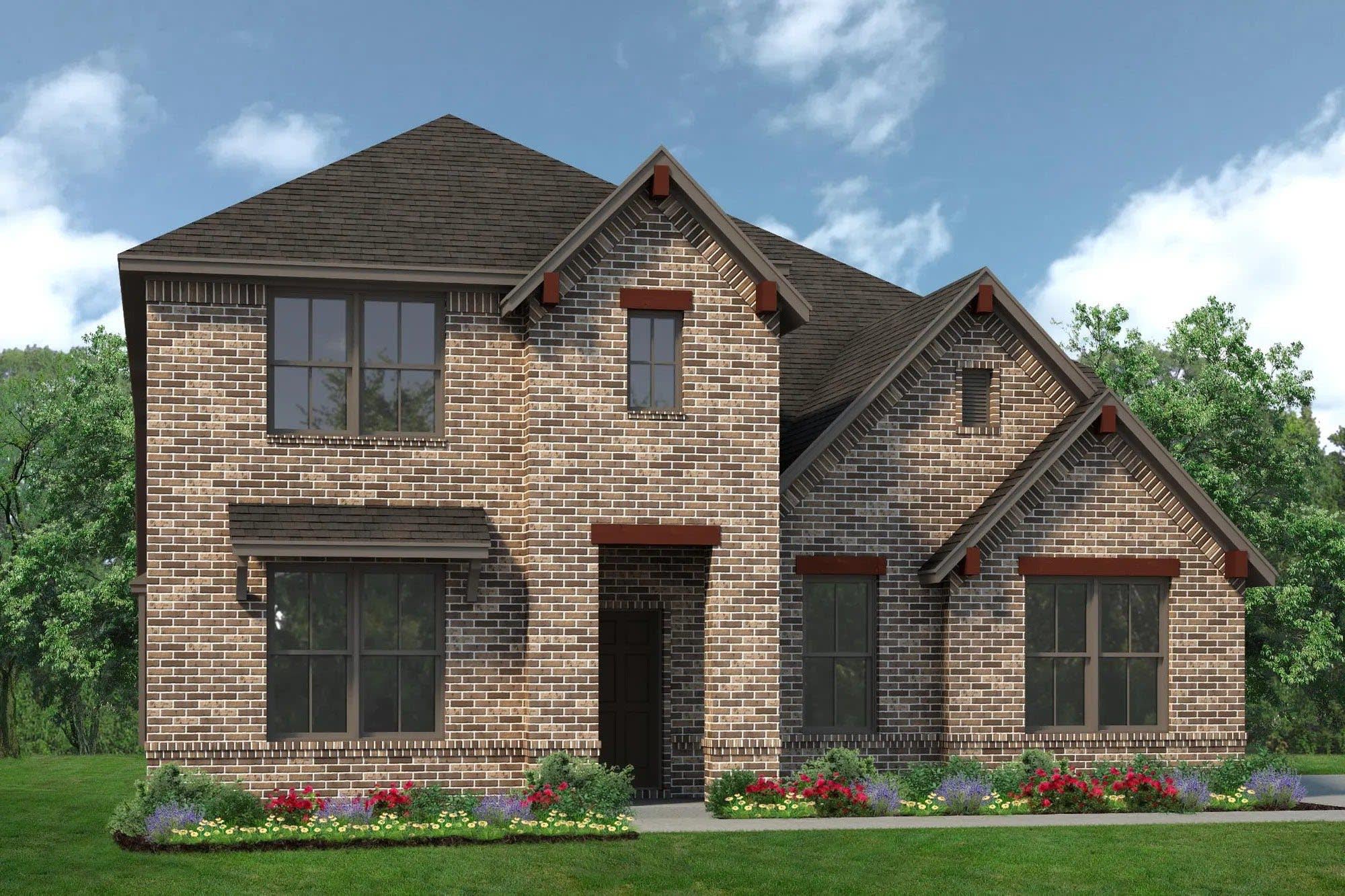 Elevation B with Outswing | Concept 2870 at Waterford Park in Weatherford, TX by Landsea Homes