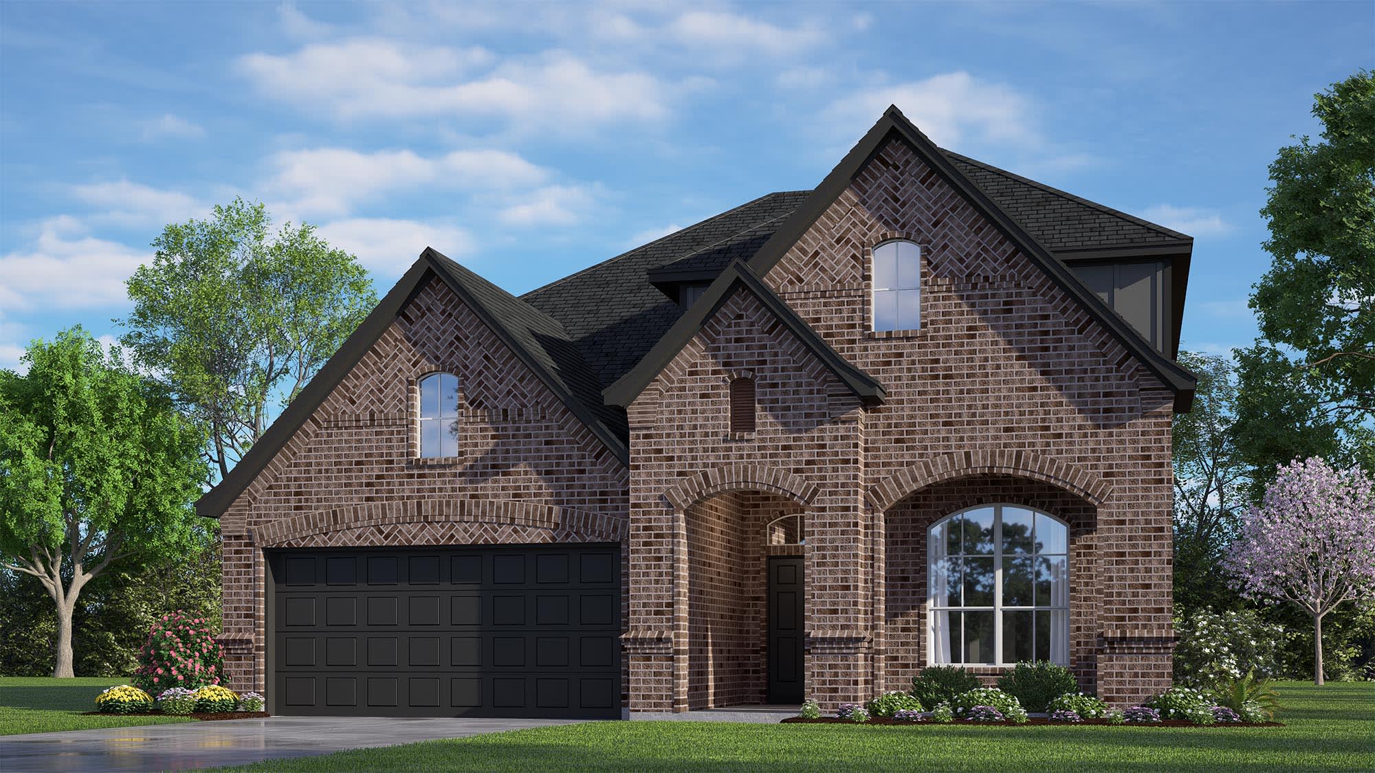 Elevation D | Concept 2492 at Waterford Park in Weatherford, TX by Landsea Homes