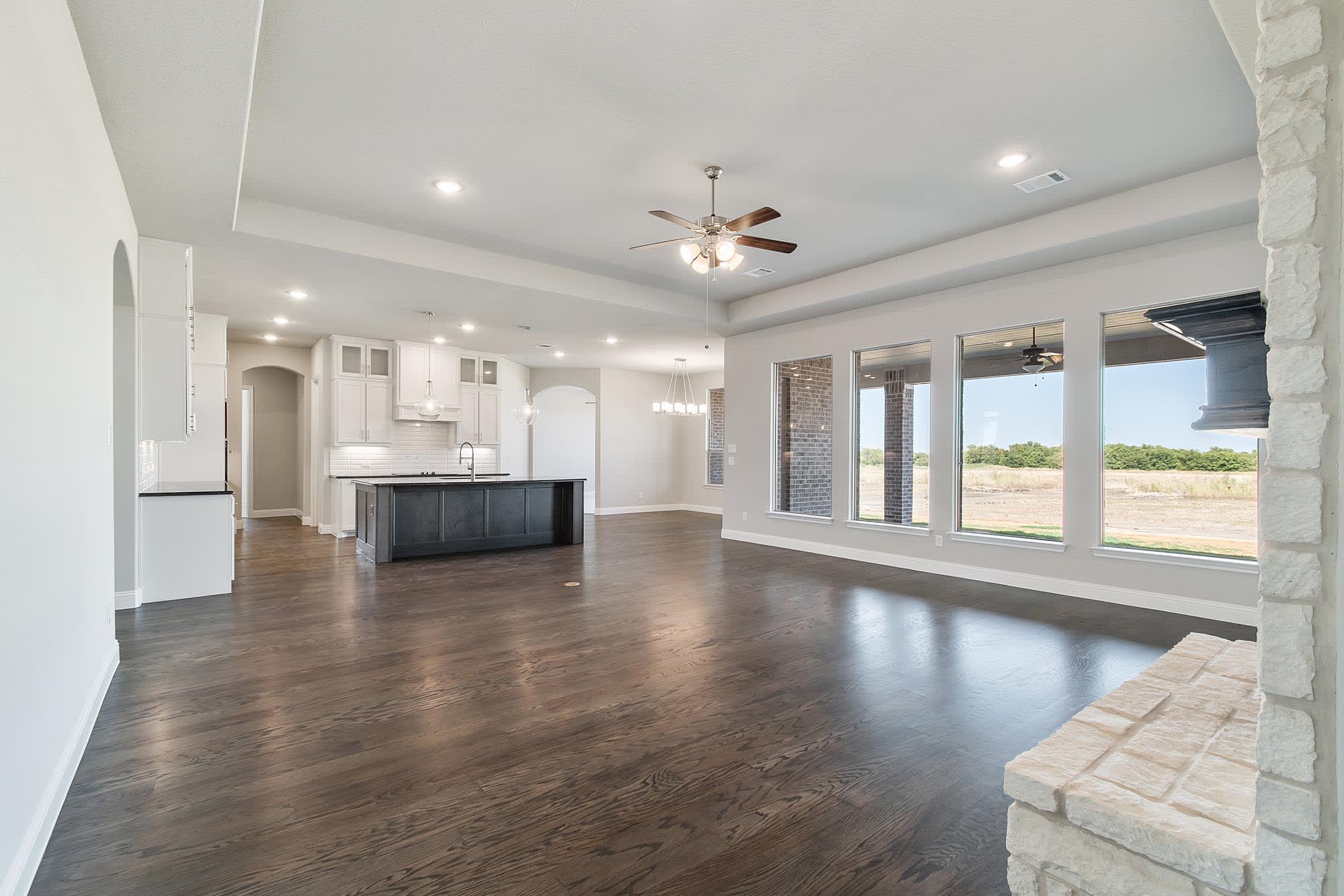 Family Room | Concept 3634 at Paloma Ranch in New Fairview, TX by Landsea Homes