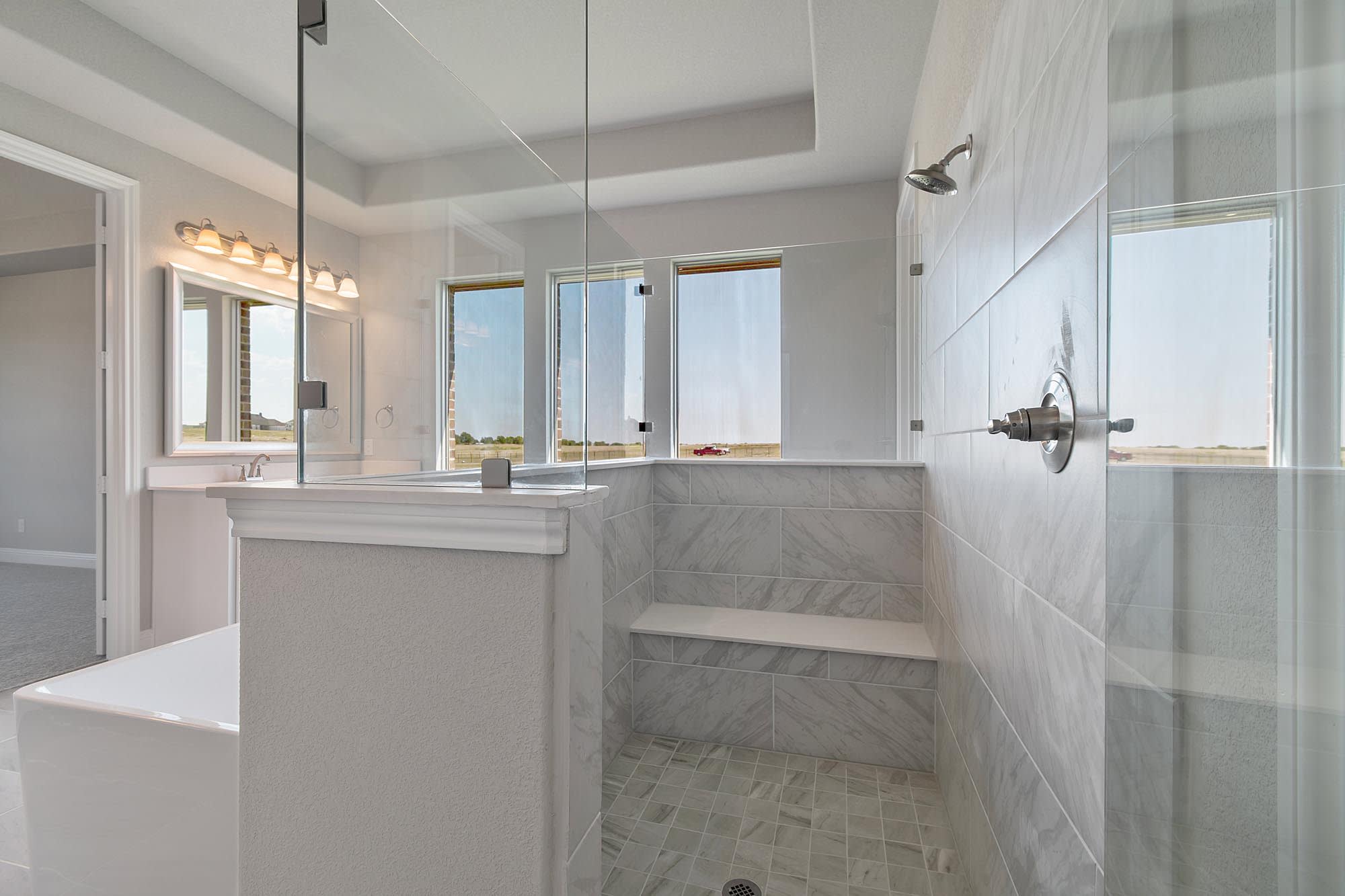 Primary Bathroom | Concept 3634 at Paloma Ranch in New Fairview, TX by Landsea Homes