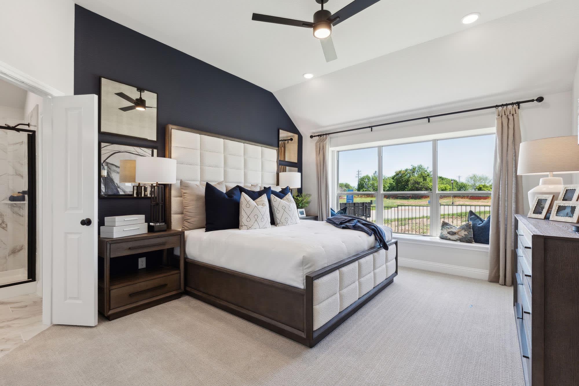 Primary Bedroom | Concept 1937 at Waterford Park in Weatherford, TX by Landsea Homes