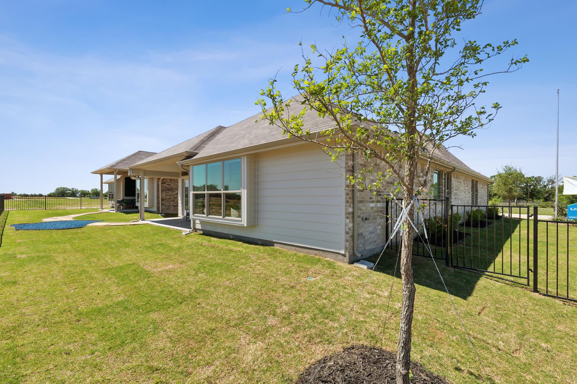 Backyard | Concept 1937 at Silo Mills in Joshua, TX by Landsea Homes