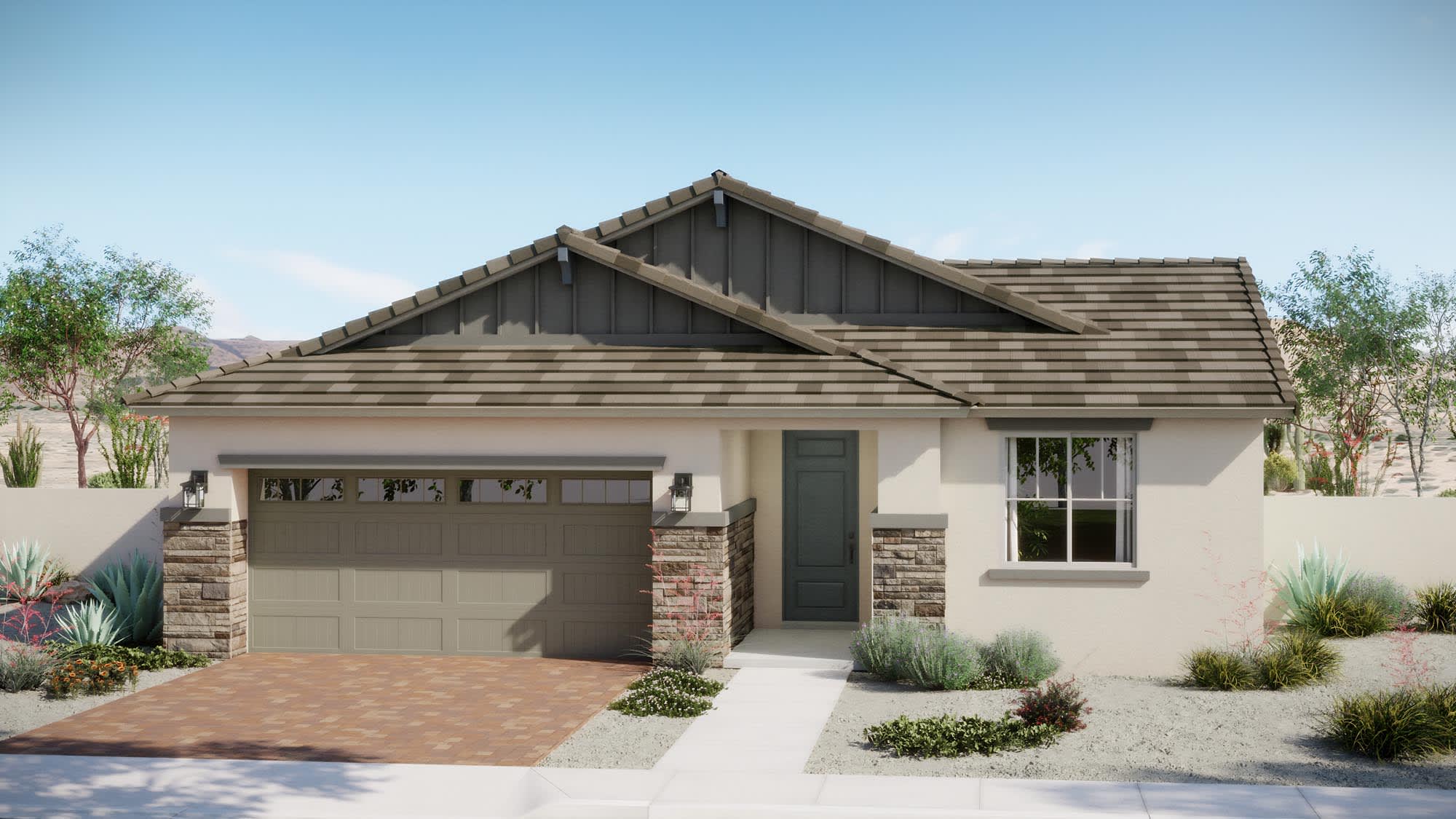 Craftsman Elevation | Falcon | Trovita at Citrus Park New Homes in Goodyear, AZ by Landsea Homes