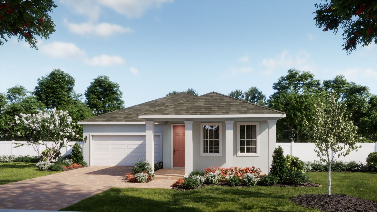 Traditional Elevation | Cedar | Oakview | New Homes in Apopka, FL by Landsea Homes