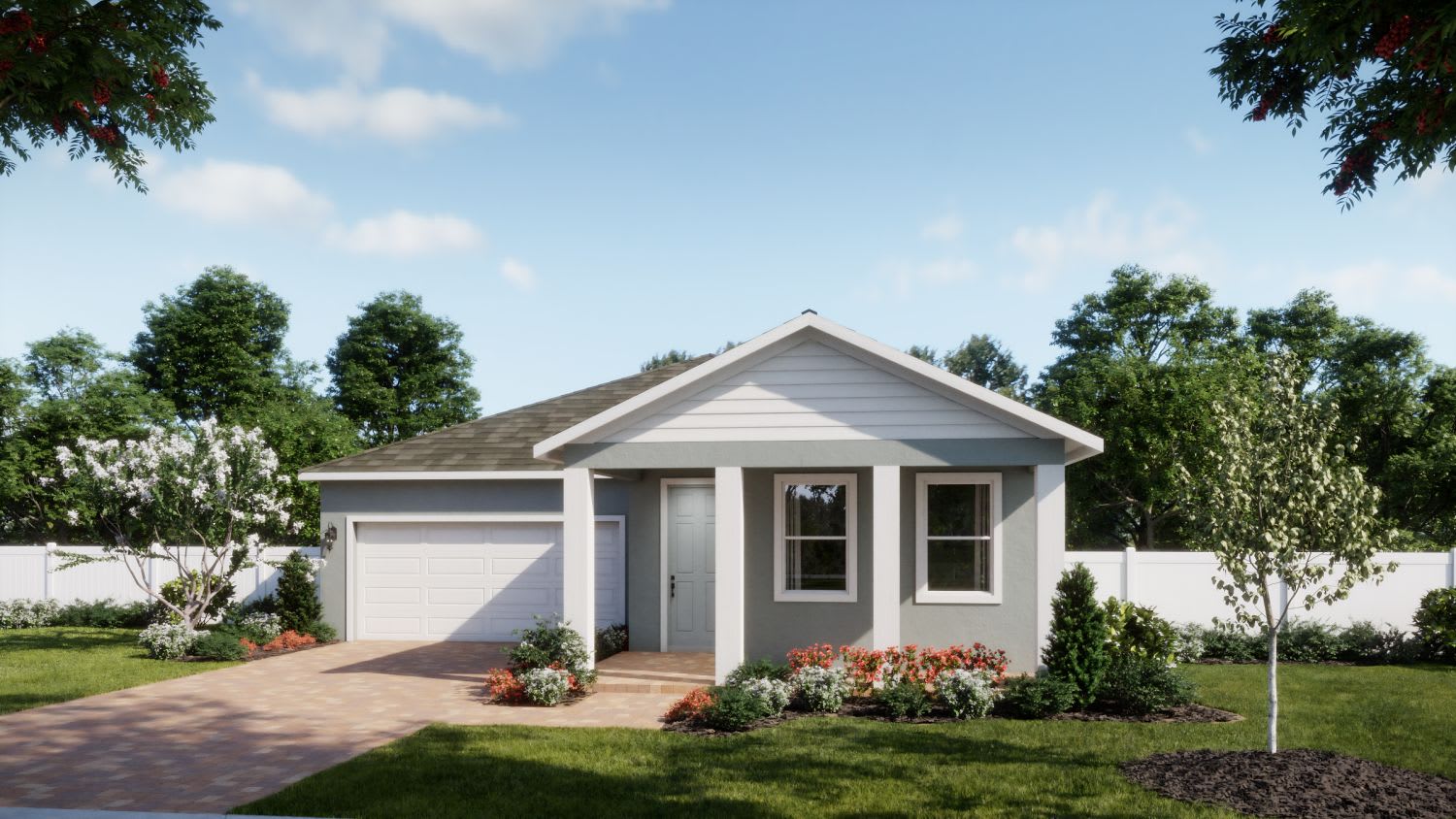 Transitional Elevation | Cedar | Oakview | New Homes in Apopka, FL by Landsea Homes