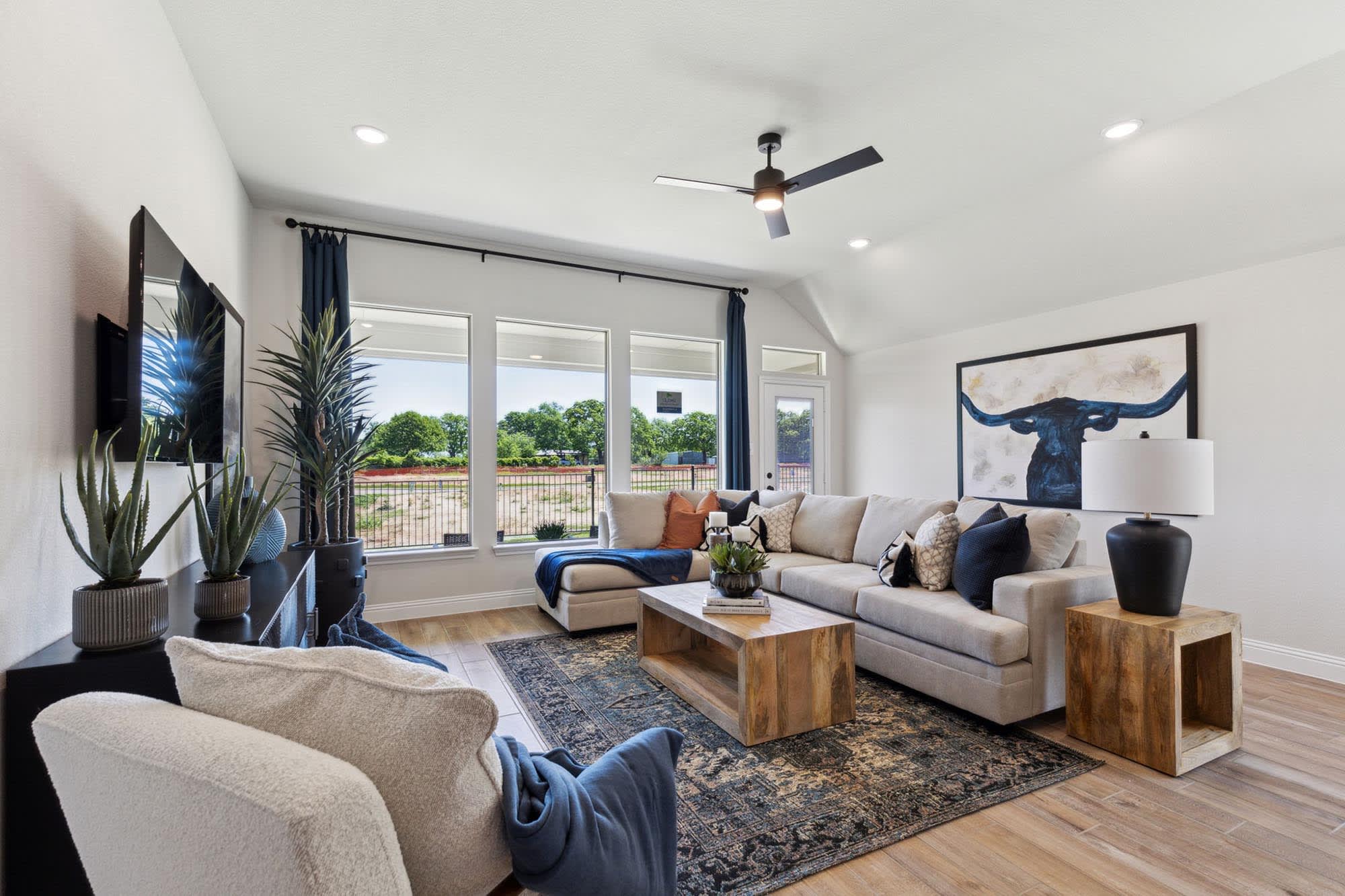 Family Room | Concept 1937 at Silo Mills in Joshua, TX by Landsea Homes