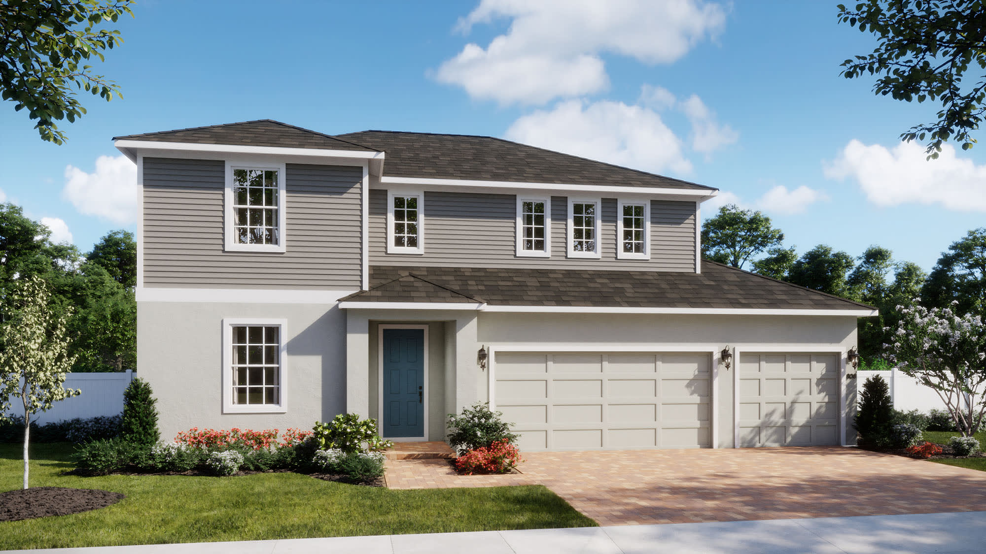Traditional Elevation | Alexandria II at Bargrove Estates in Mount Dora,FL by Landsea Homes