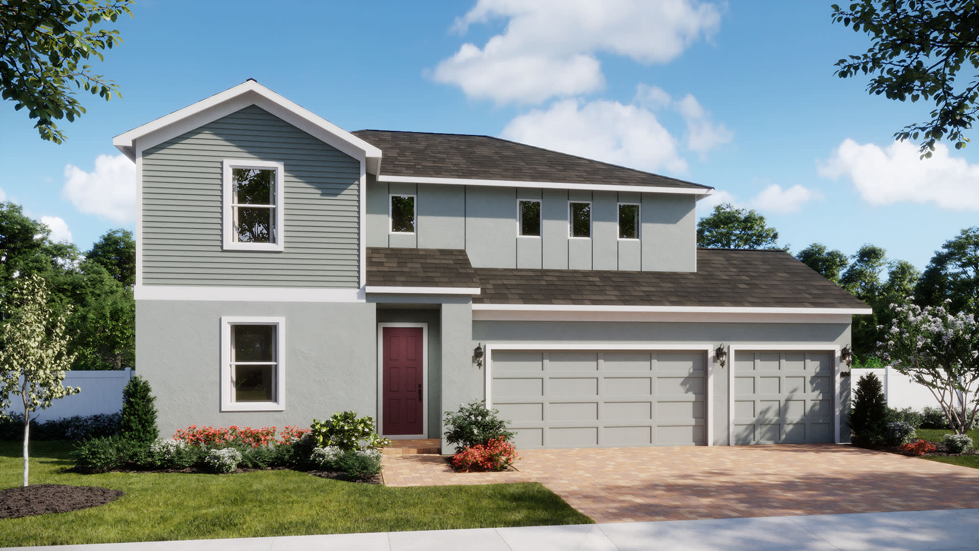 Transitional Elevation | Alexandria II at Bargrove Estates in Mount Dora,FL by Landsea Homes